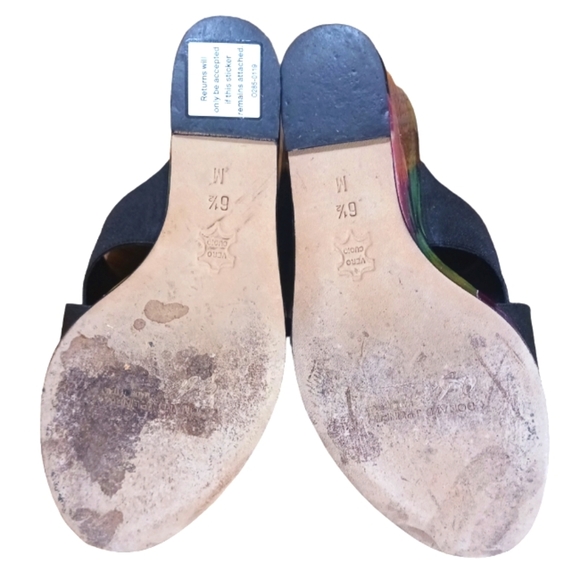 Donald J. Pliner Limited Edition Hand Painted Tropical Wedge Sandals - Picture 8 of 10